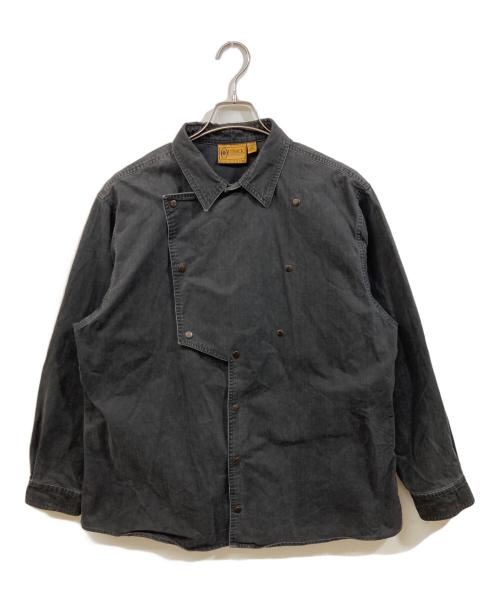 OUTBACK（アウトバッグ）OUTBACK (アウトバッグ) 古着デザインスナップシャツ ブラック サイズ:	SIZE Lの古着・服飾アイテム