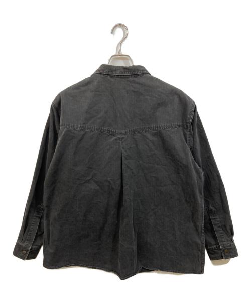 OUTBACK（アウトバッグ）OUTBACK (アウトバッグ) 古着デザインスナップシャツ ブラック サイズ:	SIZE Lの古着・服飾アイテム