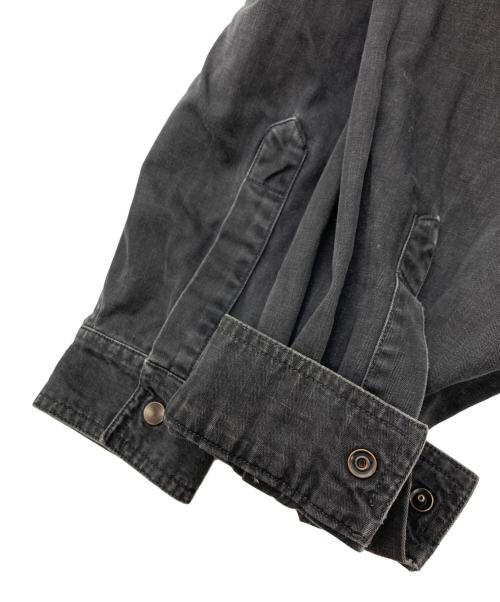 OUTBACK（アウトバッグ）OUTBACK (アウトバッグ) 古着デザインスナップシャツ ブラック サイズ:	SIZE Lの古着・服飾アイテム