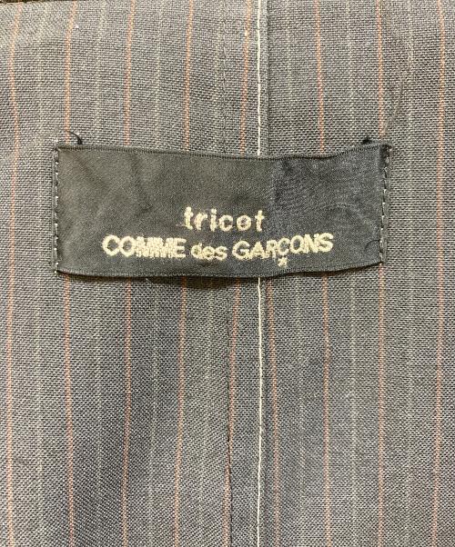 tricot COMME des GARCONS（トリココムデギャルソン）tricot COMME des GARCONS (トリココムデギャルソン) ストライプジャケット ネイビー サイズ:不明（実寸をご確認ください）の古着・服飾アイテム