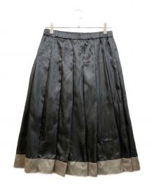 COMME des GARCONS COMME des GARCONS（コムデギャルソン コムデギャルソン）の古着「サテンプリーツスカート」｜ブラック