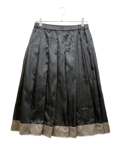 COMME des GARCONS COMME des GARCONS（コムデギャルソン コムデギャルソン）COMME des GARCONS COMME des GARCONS (コムデギャルソン コムデギャルソン) サテンプリーツスカート ブラック サイズ:SIZE Sの古着・服飾アイテム