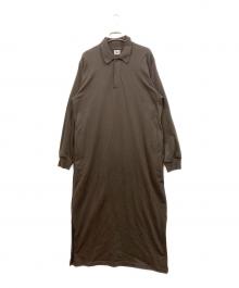 BLURHMS（ブラームス）の古着「Classic Rugby Dressワンピース」｜ブラウン