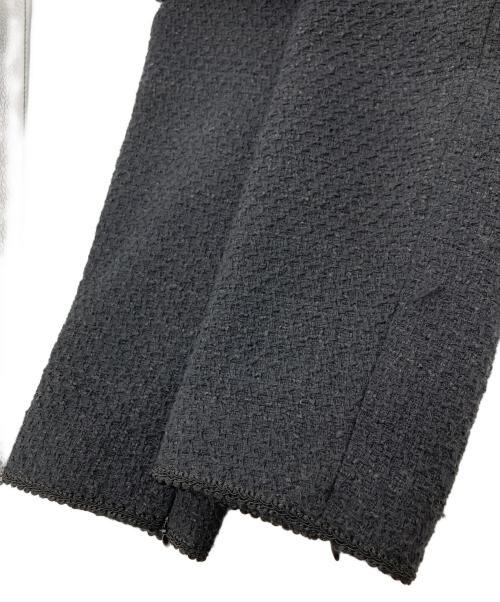 FRAY ID（フレイ アイディー）FRAY ID (フレイ アイディー) ツィードクルーネックジャケット ブラック サイズ:	SIZE 1の古着・服飾アイテム