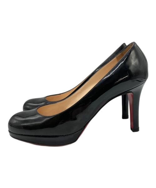Christian Louboutin（クリスチャン・ルブタン）Christian Louboutin (クリスチャン・ルブタン) パテントレザーパンプス ブラック サイズ:	SIZE 35 1/2の古着・服飾アイテム