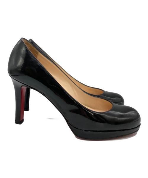 Christian Louboutin（クリスチャン・ルブタン）Christian Louboutin (クリスチャン・ルブタン) パテントレザーパンプス ブラック サイズ:	SIZE 35 1/2の古着・服飾アイテム