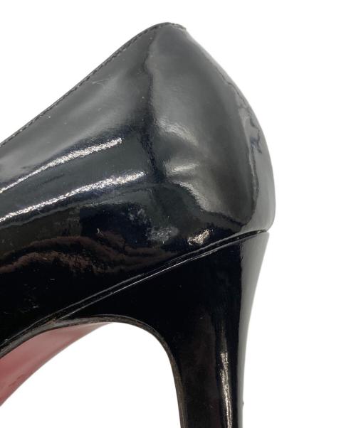 Christian Louboutin（クリスチャン・ルブタン）Christian Louboutin (クリスチャン・ルブタン) パテントレザーパンプス ブラック サイズ:	SIZE 35 1/2の古着・服飾アイテム