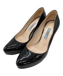 PRADA（プラダ）の古着「エナメル ハイヒールパンプス」｜ブラック
