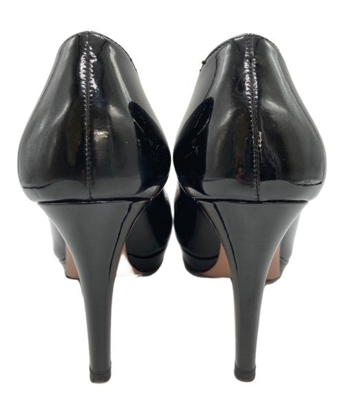 PRADA（プラダ）PRADA (プラダ) エナメル ハイヒールパンプス ブラック サイズ:	SIZE 35 1/2の古着・服飾アイテム