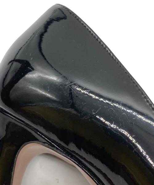 PRADA（プラダ）PRADA (プラダ) エナメル ハイヒールパンプス ブラック サイズ:	SIZE 35 1/2の古着・服飾アイテム