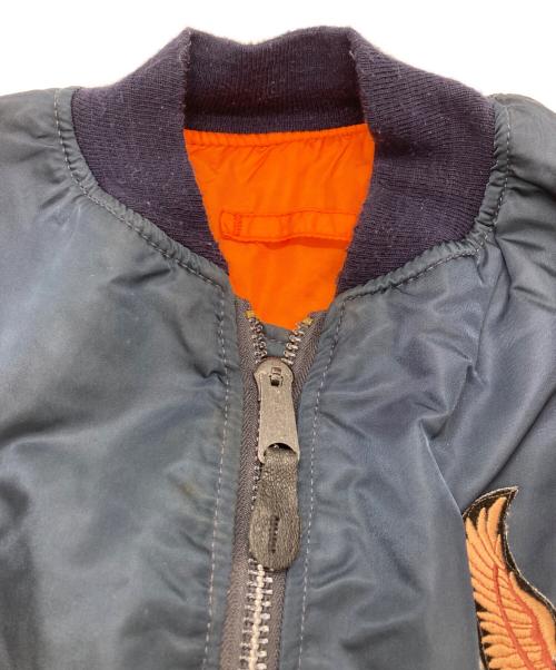 HARLEY-DAVIDSON（ハーレーダビッドソン）HARLEY-DAVIDSON (ハーレーダビッドソン) ALPHA INDUSTRIES (アルファインダストリーズ) MA-1ジャケット ネイビー サイズ:Lの古着・服飾アイテム