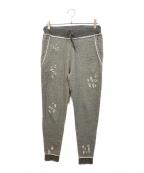 TAVERNITI SO JEANSタバニティーソージーンズ）の古着「Damege Sweat Pants」｜グレー
