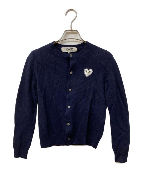 PLAY COMME des GARCONS（プレイコムデギャルソン）PLAY COMME des GARCONS (プレイコムデギャルソン) ウールカーディガン ネイビー サイズ:	SIZE Mの古着・服飾アイテム