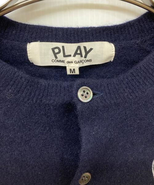 PLAY COMME des GARCONS（プレイコムデギャルソン）PLAY COMME des GARCONS (プレイコムデギャルソン) ウールカーディガン ネイビー サイズ:	SIZE Mの古着・服飾アイテム
