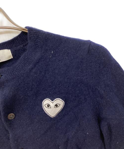 PLAY COMME des GARCONS（プレイコムデギャルソン）PLAY COMME des GARCONS (プレイコムデギャルソン) ウールカーディガン ネイビー サイズ:	SIZE Mの古着・服飾アイテム