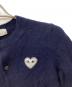 中古・古着 PLAY COMME des GARCONS (プレイコムデギャルソン) ウールカーディガン ネイビー サイズ:	SIZE M：9000円