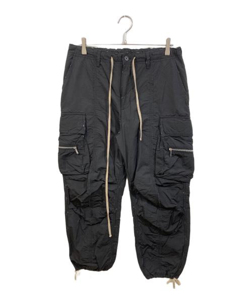 DANKE SCHON（ダンケ シェーン）DANKE SCHON (ダンケ シェーン) ボンティングジップカーゴパンツ ブラック サイズ:	SIZE Lの古着・服飾アイテム