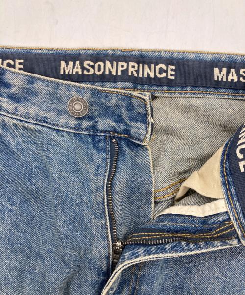 masonprince（メゾンプリンス）MASONPRINCE (メゾンプリンス) ペイント加工デニムパンツ インディゴ サイズ:	SIZE 2の古着・服飾アイテム