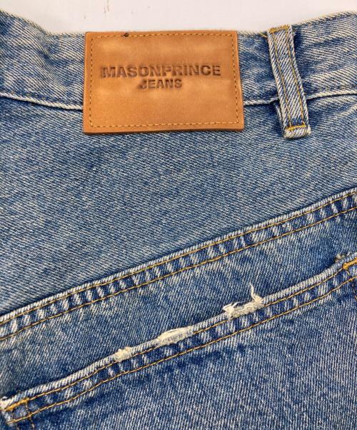 masonprince（メゾンプリンス）MASONPRINCE (メゾンプリンス) ペイント加工デニムパンツ インディゴ サイズ:	SIZE 2の古着・服飾アイテム