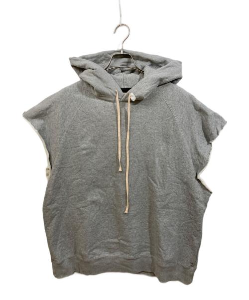 JUN/NAKAYAMA（ジュン ナカヤマ）JUN/NAKAYAMA (ジュン ナカヤマ) ノースリーブプルオーバー パーカー グレー サイズ:L/XLの古着・服飾アイテム