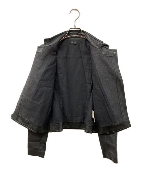 theory（セオリー）theory (セオリー) ダブルライダースジャケット ブラック サイズ:	SIZE Sの古着・服飾アイテム