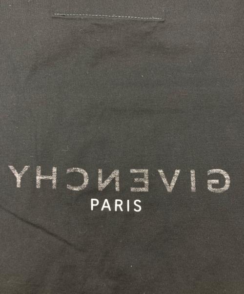 GIVENCHY（ジバンシィ）GIVENCHY (ジバンシィ) リバースロゴプリントTシャツ ブラック サイズ:	SIZE Lの古着・服飾アイテム