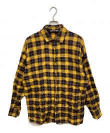 Palm Angels（パーム エンジェルス）の古着「ラウンドロゴシャツ」｜イエロー