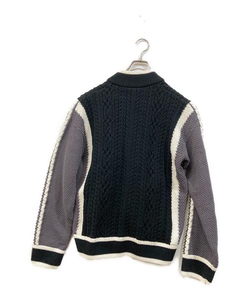 adidas（アディダス）adidas (アディダス) RETRO REMIX CARDIGAN ブラック サイズ:SIZE Lの古着・服飾アイテム