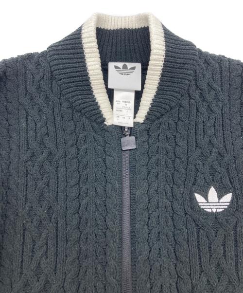 adidas（アディダス）adidas (アディダス) RETRO REMIX CARDIGAN ブラック サイズ:SIZE Lの古着・服飾アイテム