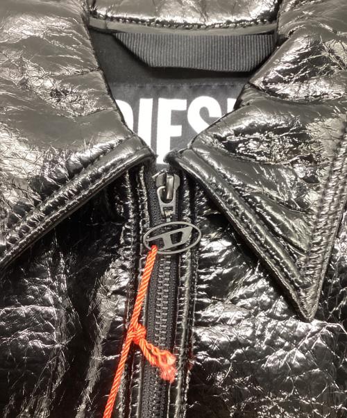 DIESEL（ディーゼル）DIESEL (ディーゼル) J-LOU Leatherette ジャケット ブラック サイズ:SIZE Mの古着・服飾アイテム