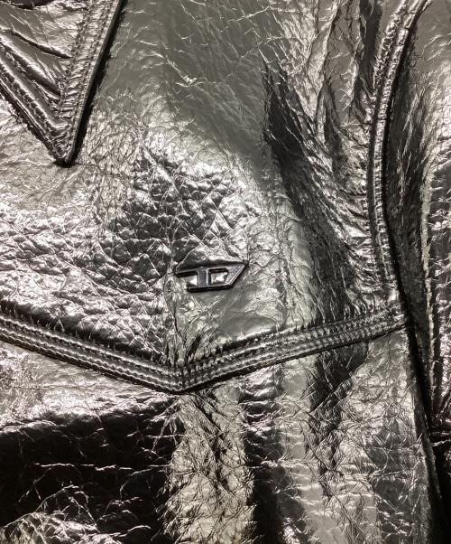 DIESEL（ディーゼル）DIESEL (ディーゼル) J-LOU Leatherette ジャケット ブラック サイズ:SIZE Mの古着・服飾アイテム