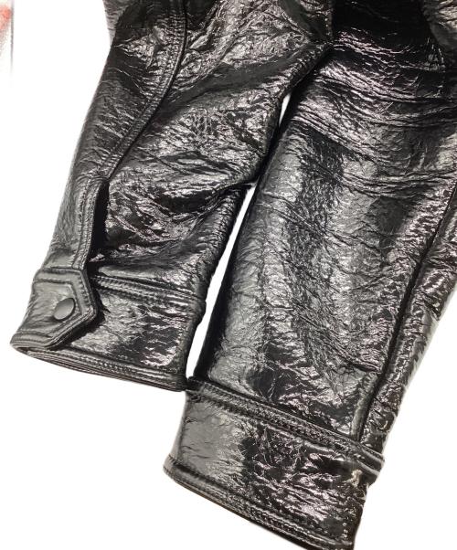 DIESEL（ディーゼル）DIESEL (ディーゼル) J-LOU Leatherette ジャケット ブラック サイズ:SIZE Mの古着・服飾アイテム