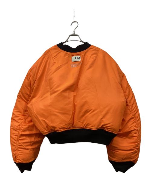 H&M（エイチアンドエム）H&M (エイチアンドエム) H2 (エイチツー) リバーシブルフライトジャケット ブラック サイズ:XLの古着・服飾アイテム