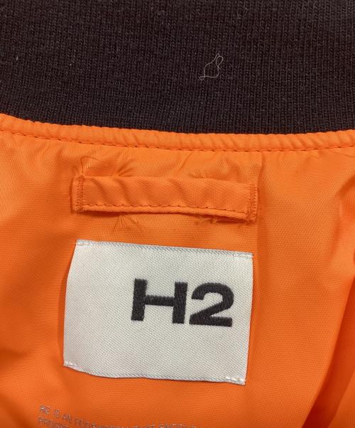 H&M（エイチアンドエム）H&M (エイチアンドエム) H2 (エイチツー) リバーシブルフライトジャケット ブラック サイズ:XLの古着・服飾アイテム
