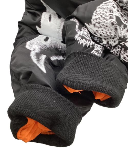 H&M（エイチアンドエム）H&M (エイチアンドエム) H2 (エイチツー) リバーシブルフライトジャケット ブラック サイズ:XLの古着・服飾アイテム
