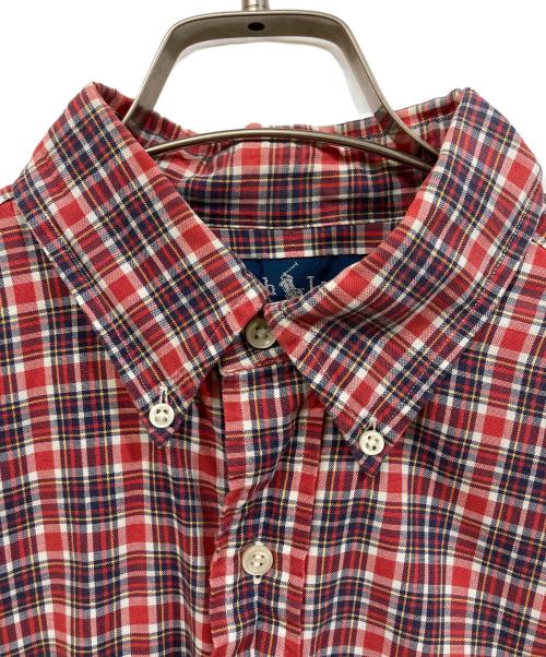 RALPH LAUREN（ラルフローレン）RALPH LAUREN (ラルフローレン) 半袖シャツ レッド サイズ:	SIZE Mの古着・服飾アイテム