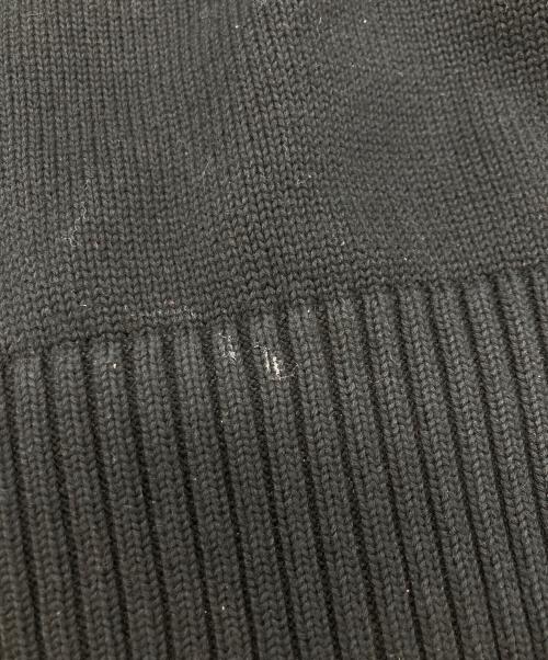 AMI Alexandre Mattiussi（アミアレクサンドルマテュッシ）AMI Alexandre Mattiussi (アミアレクサンドルマテュッシ) ビッグハートロゴ刺繍ニット ブラック サイズ:SIZE XSの古着・服飾アイテム