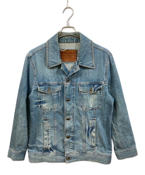 DOLCE & GABBANA（ドルチェ＆ガッバーナ）DOLCE & GABBANA (ドルチェ＆ガッバーナ) デニムジャケット インディゴ サイズ:	SIZE 52の古着・服飾アイテム