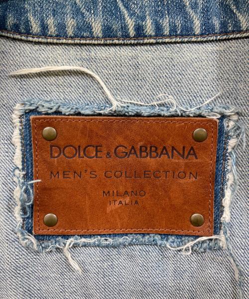 DOLCE & GABBANA（ドルチェ＆ガッバーナ）DOLCE & GABBANA (ドルチェ＆ガッバーナ) デニムジャケット インディゴ サイズ:	SIZE 52の古着・服飾アイテム