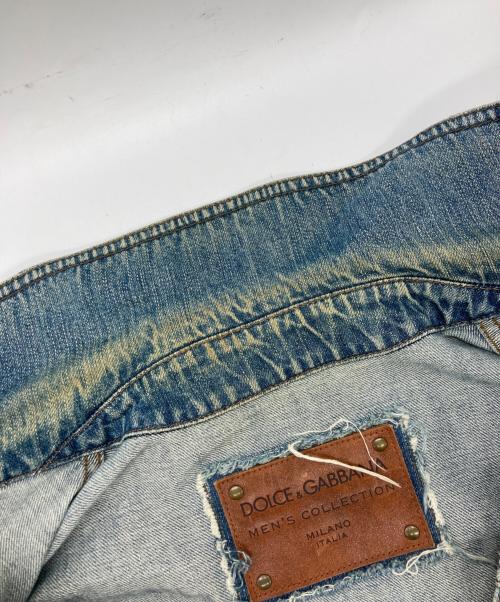DOLCE & GABBANA（ドルチェ＆ガッバーナ）DOLCE & GABBANA (ドルチェ＆ガッバーナ) デニムジャケット インディゴ サイズ:	SIZE 52の古着・服飾アイテム