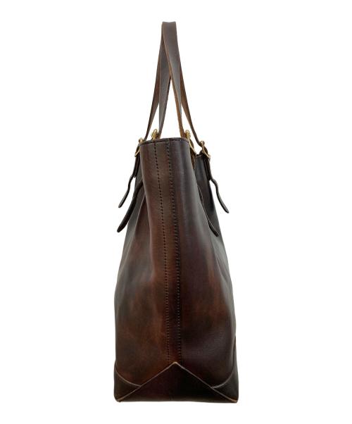 vasco（ヴァスコ）vasco (ヴァスコ) LEATHER TRAVEL TOTE BAG LARGE ブラウンの古着・服飾アイテム