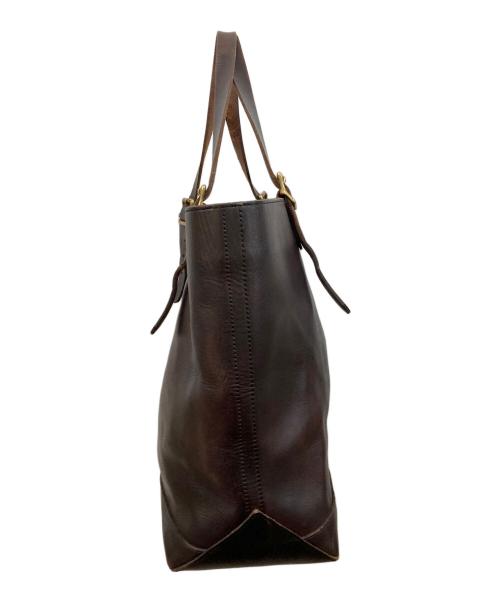 vasco（ヴァスコ）vasco (ヴァスコ) LEATHER TRAVEL TOTE BAG LARGE ブラウンの古着・服飾アイテム