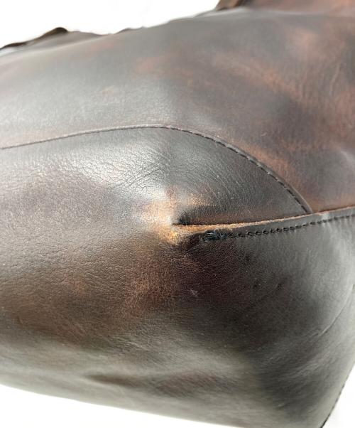 vasco（ヴァスコ）vasco (ヴァスコ) LEATHER TRAVEL TOTE BAG LARGE ブラウンの古着・服飾アイテム