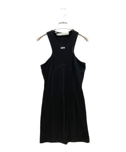 OFFWHITE（オフホワイト）OFFWHITE (オフホワイト) リブロゴワンピース ブラック サイズ:SIZE 40の古着・服飾アイテム