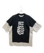 BALENCIAGAバレンシアガ）の古着「ダブルレイヤードＴシャツ」｜ブラック