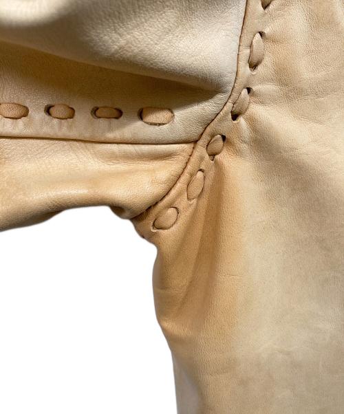 INDIAN MOTORCYCLE（インディアンモーターサイクル）INDIAN MOTORCYCLE (インディアンモーターサイクル) ホースハイドレザージャケット ベージュ サイズ:SIZE 36(S~M)の古着・服飾アイテム