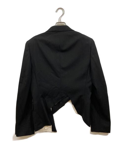 COMME des GARCONS HOMME PLUS（コムデギャルソンオムプリュス）COMME des GARCONS HOMME PLUS (コムデギャルソンオムプリュス) ポリ製品染めカッティングスワローテールジャケット ブラック サイズ:SIZE Sの古着・服飾アイテム