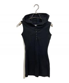 中古・古着通販】PRADA (プラダ) 半袖ワンピース ブラック サイズ:38 S