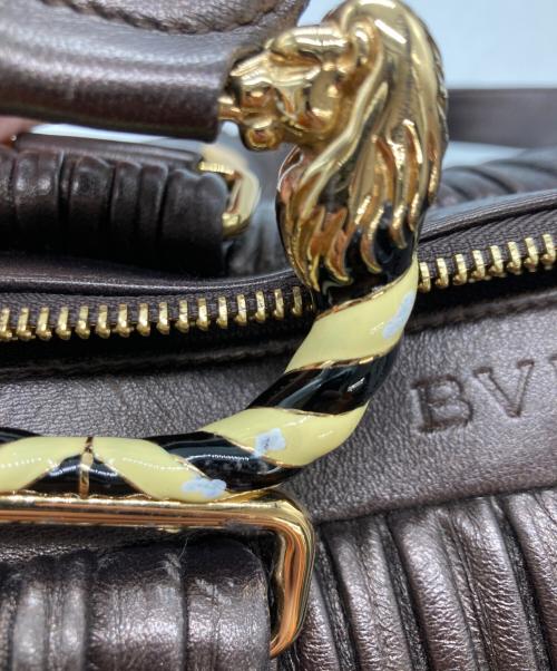 BVLGARI（ブルガリ）BVLGARI (ブルガリ) レオーニハンドバッグ ブラウンの古着・服飾アイテム