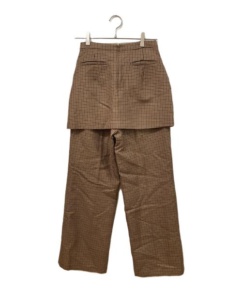 THE TOE（ザ・トゥー）THE TOE (ザ・トゥー) BUCKINGHAM PANTS バッキンガム パンツ ブラウン サイズ:	SIZE Mの古着・服飾アイテム